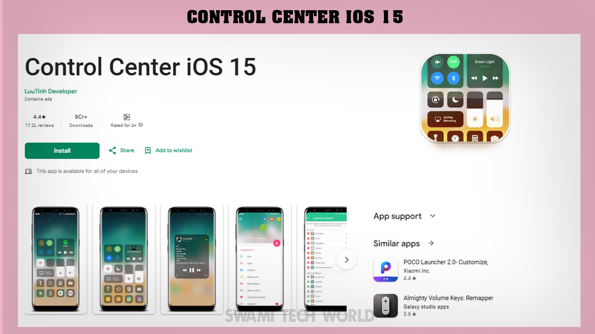 Control Center iOS 15