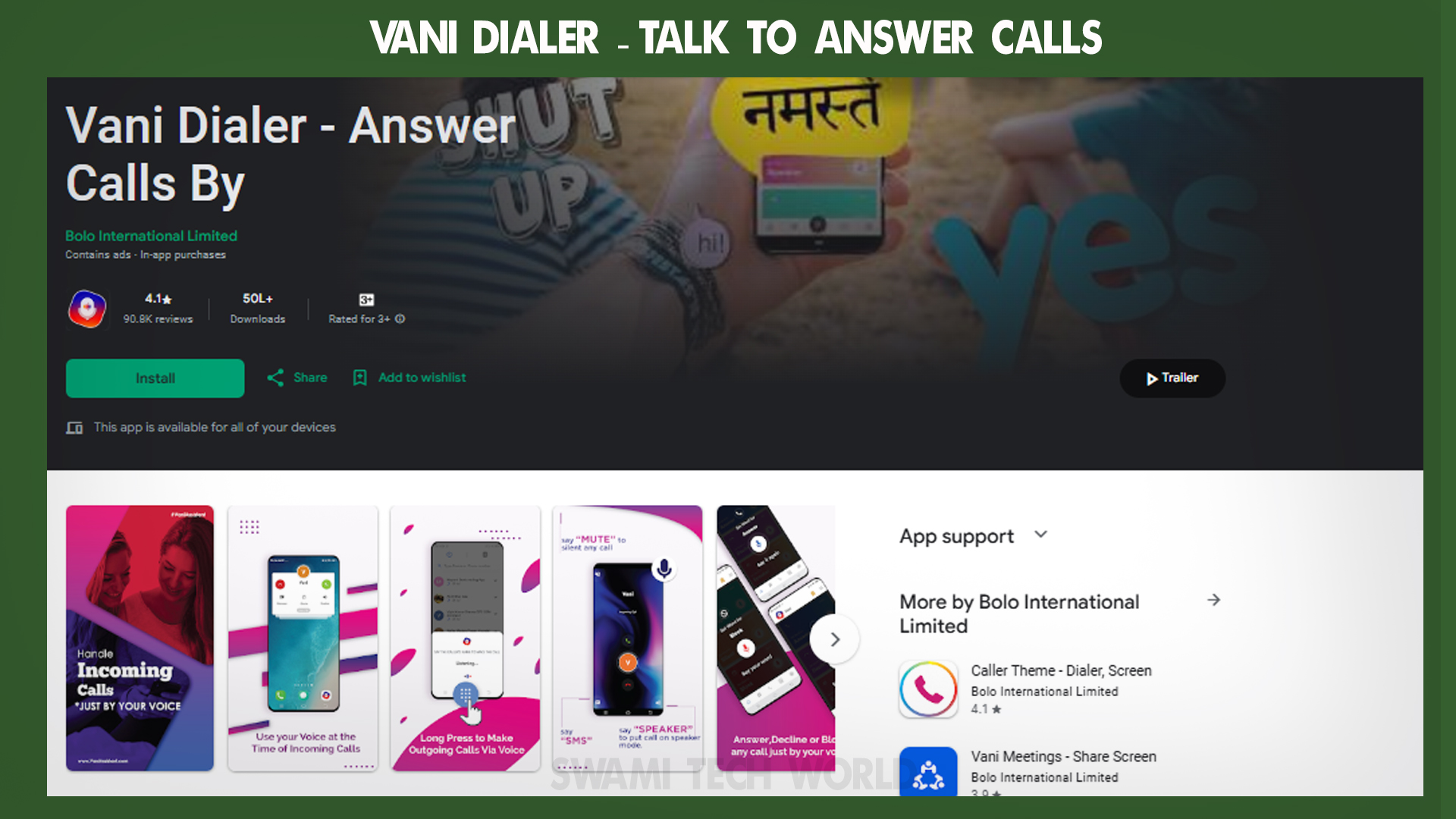 Vani Dialer – Talk to Answer Calls