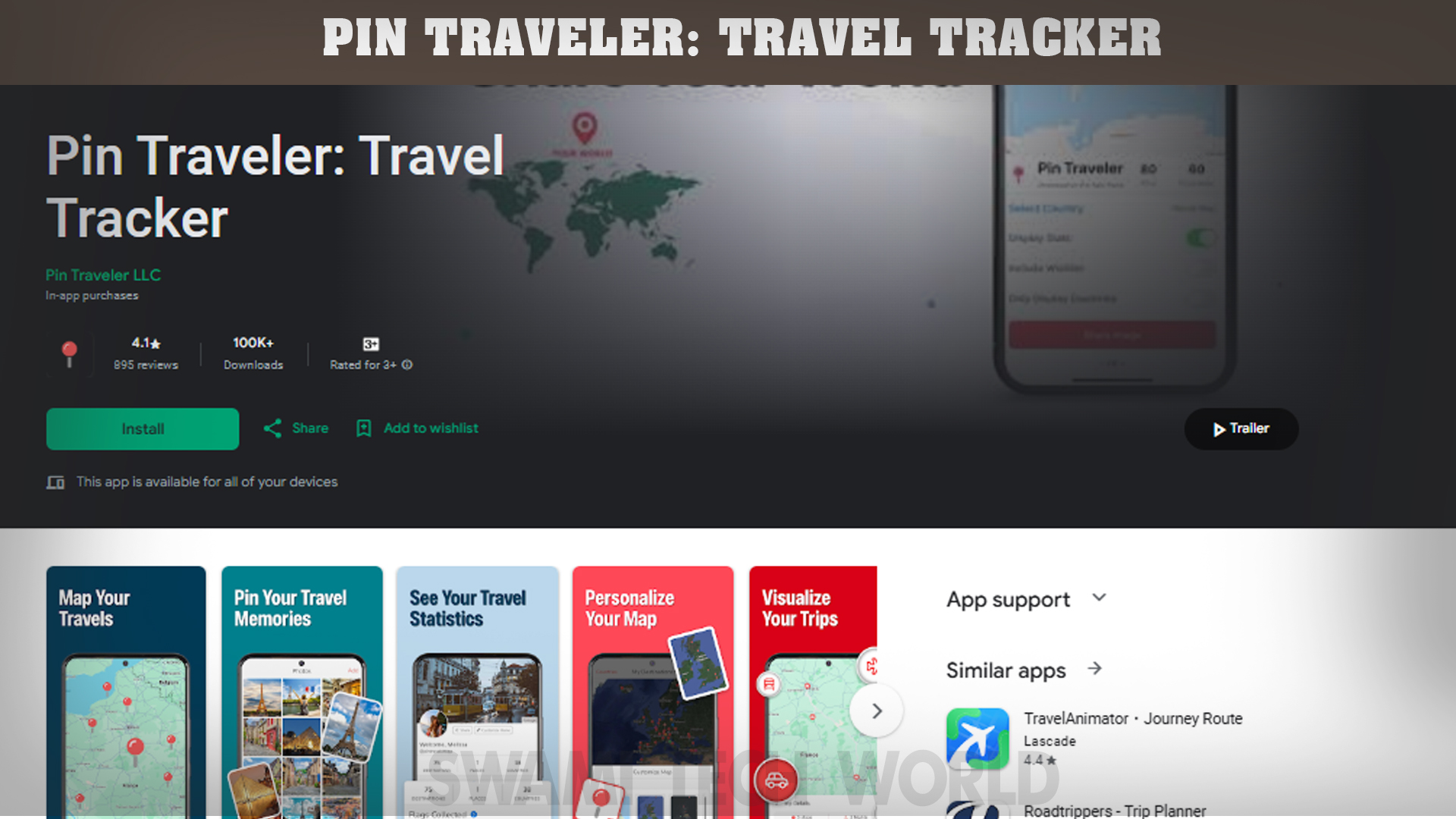 Pin Traveler: Travel Tracker