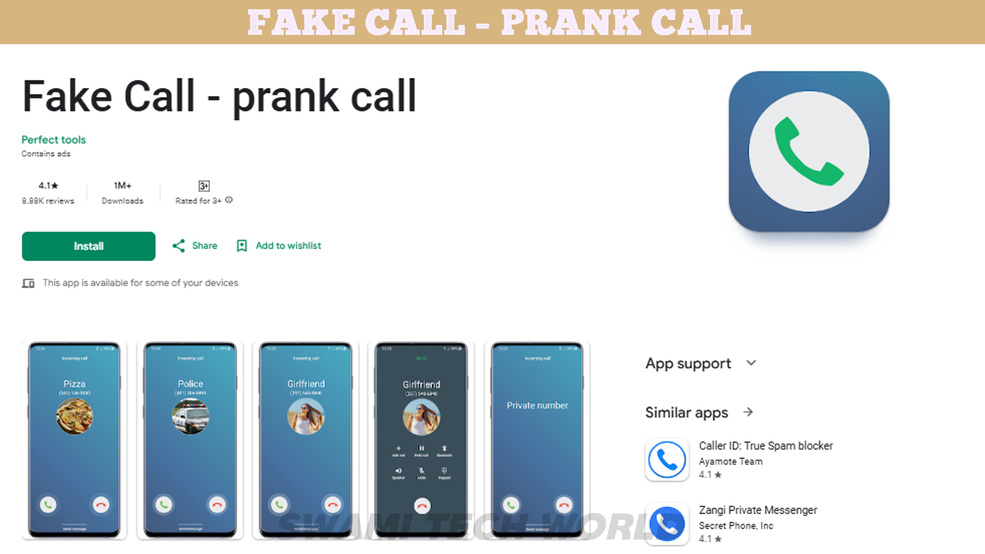 Fake Call - prank call