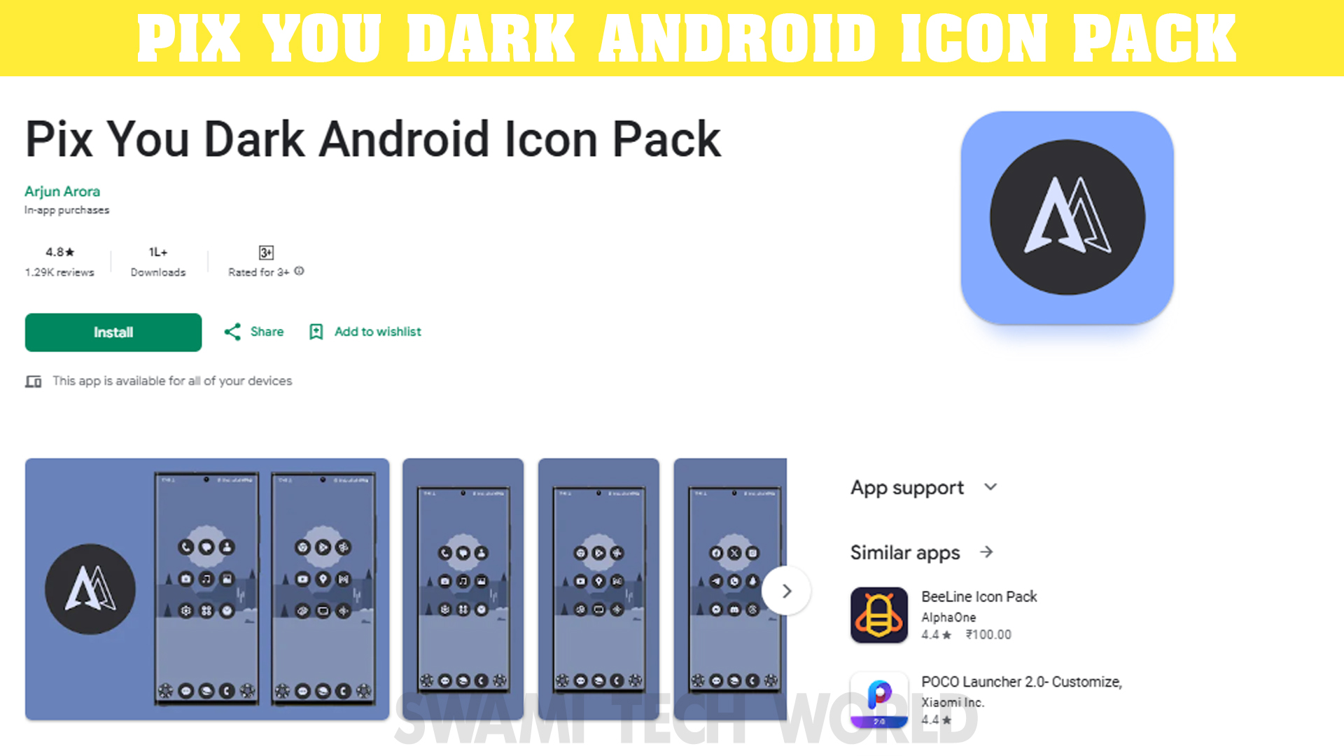 Pix You Dark Android Icon Pack