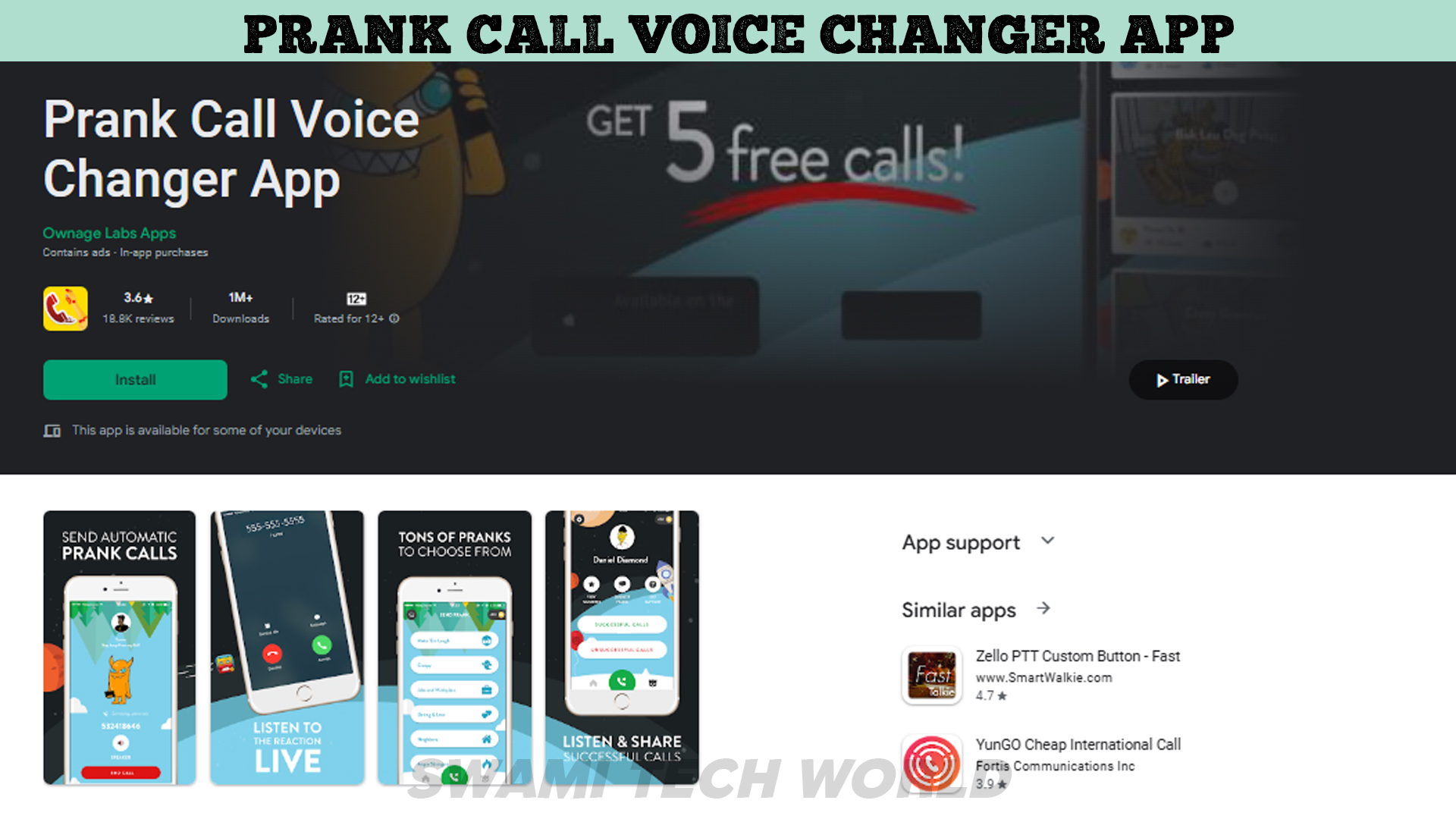 Prank Call Voice Changer App