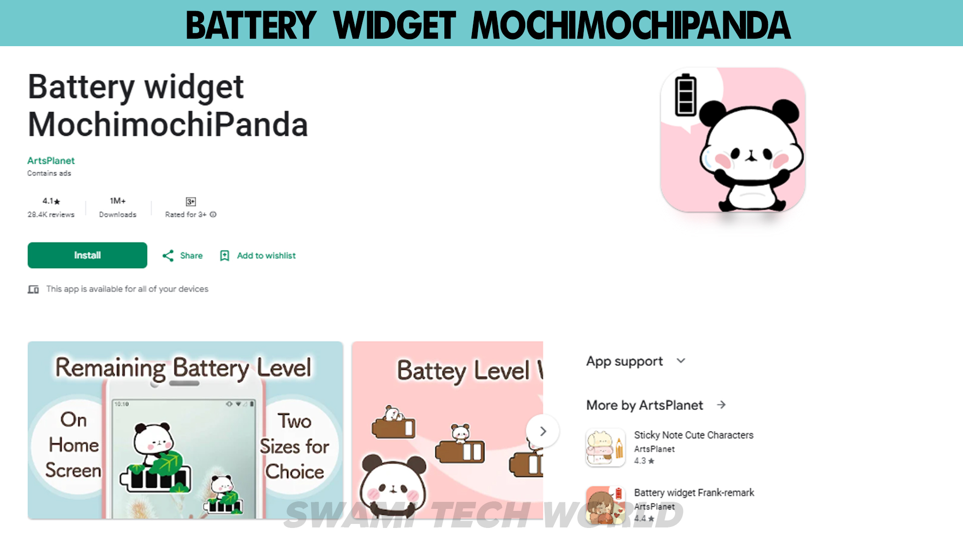 Battery widget MochimochiPanda
