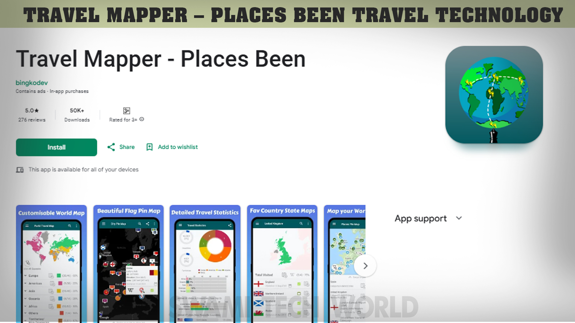 Travel Mapper – Places Been Travel Technology