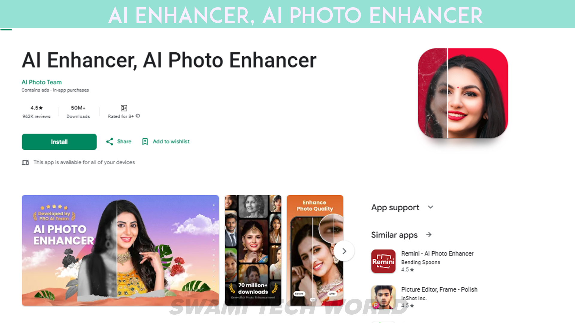 AI Enhancer, AI Photo Enhancer