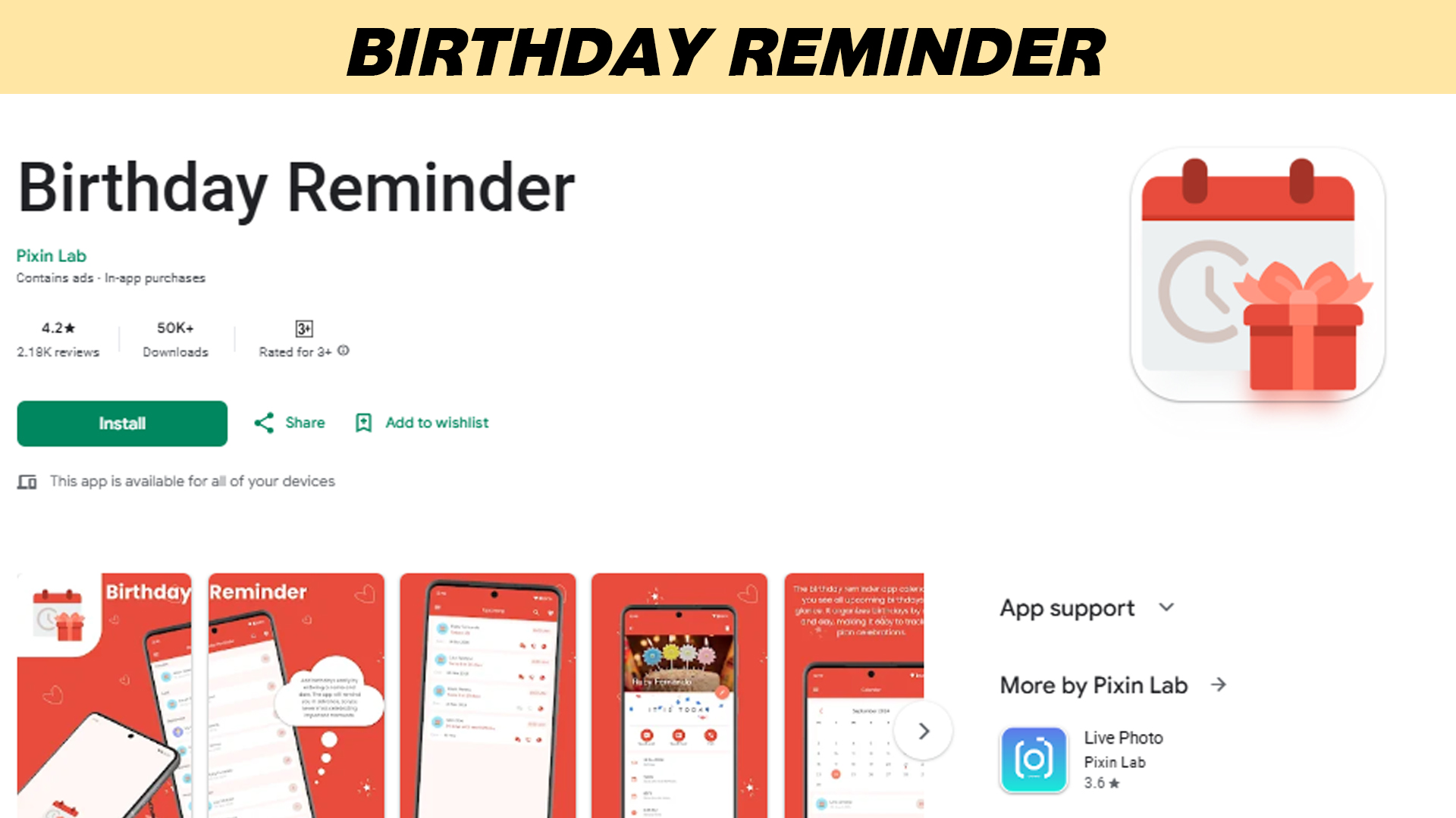 Birthday Reminder