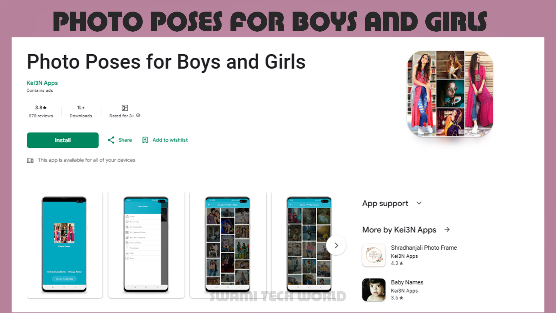 Photo Poses for Boys and Girls