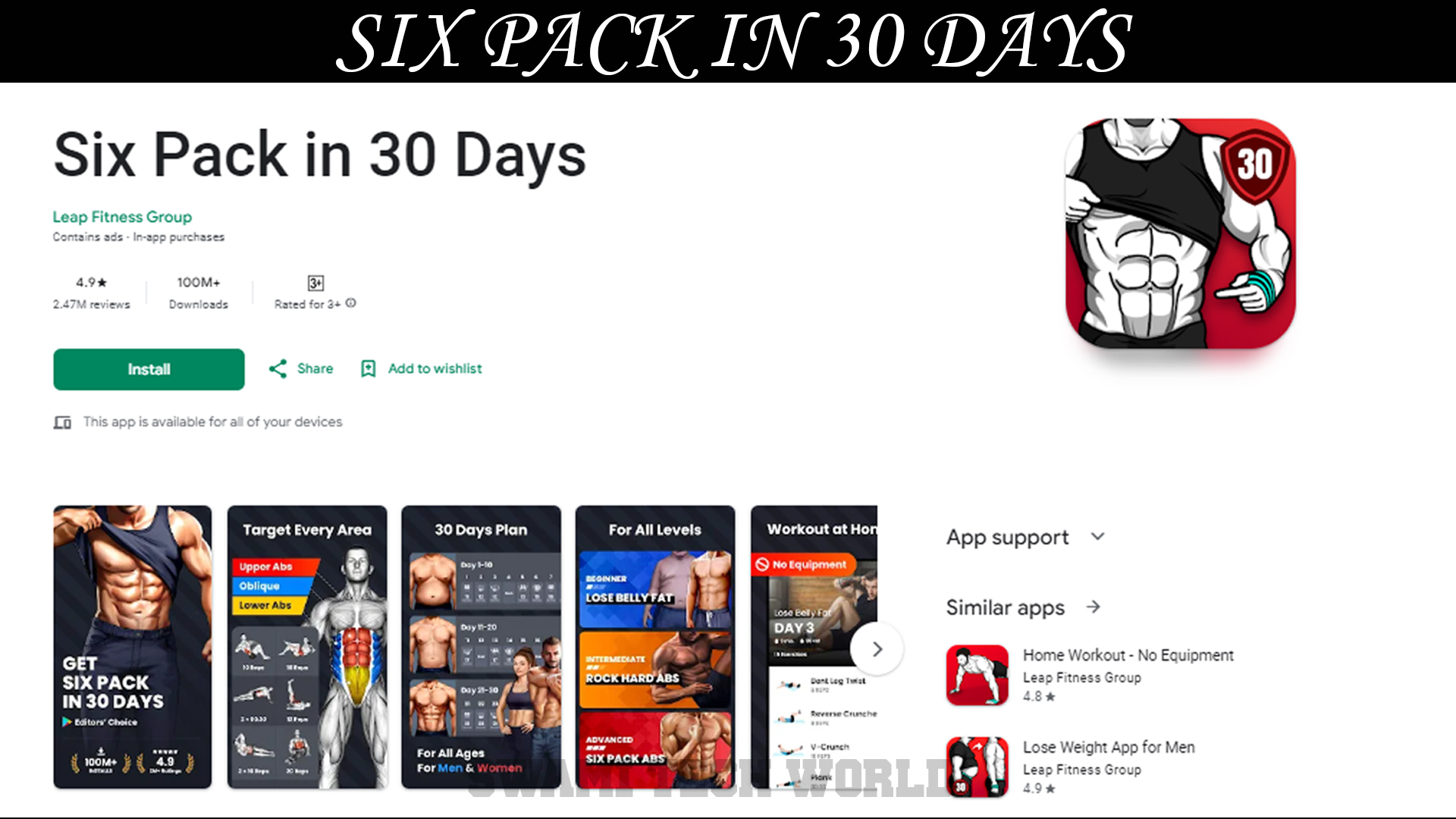 Six Pack in 30 Days