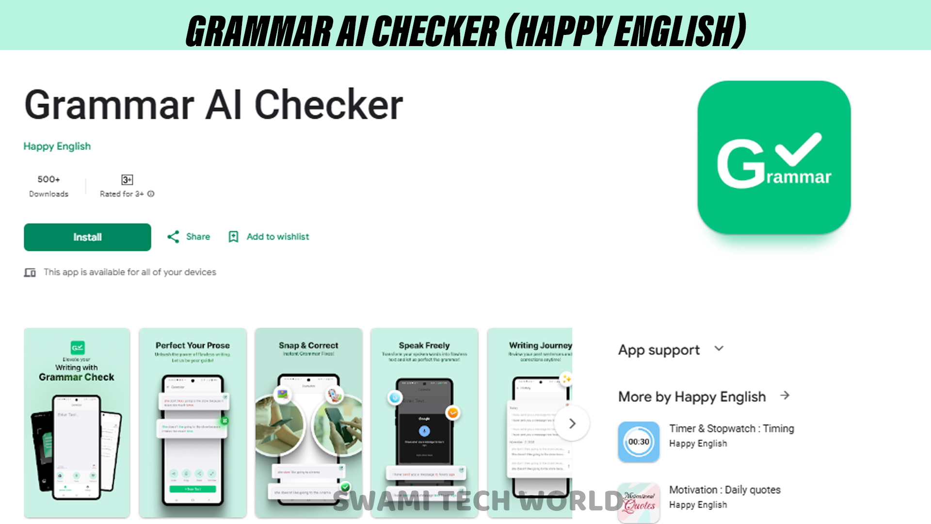 Grammar AI Checker (Happy English)