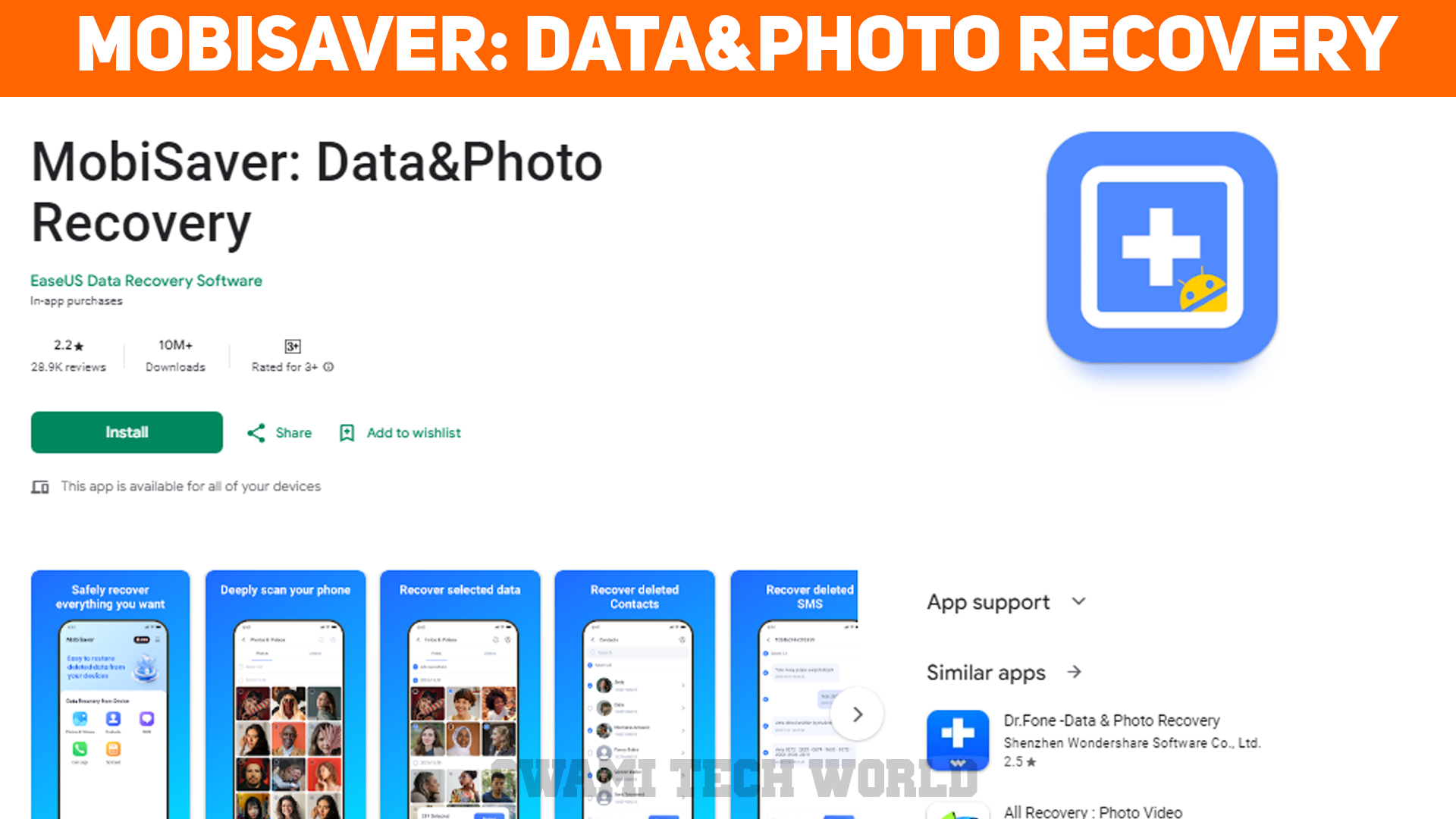MobiSaver: Data&Photo Recovery