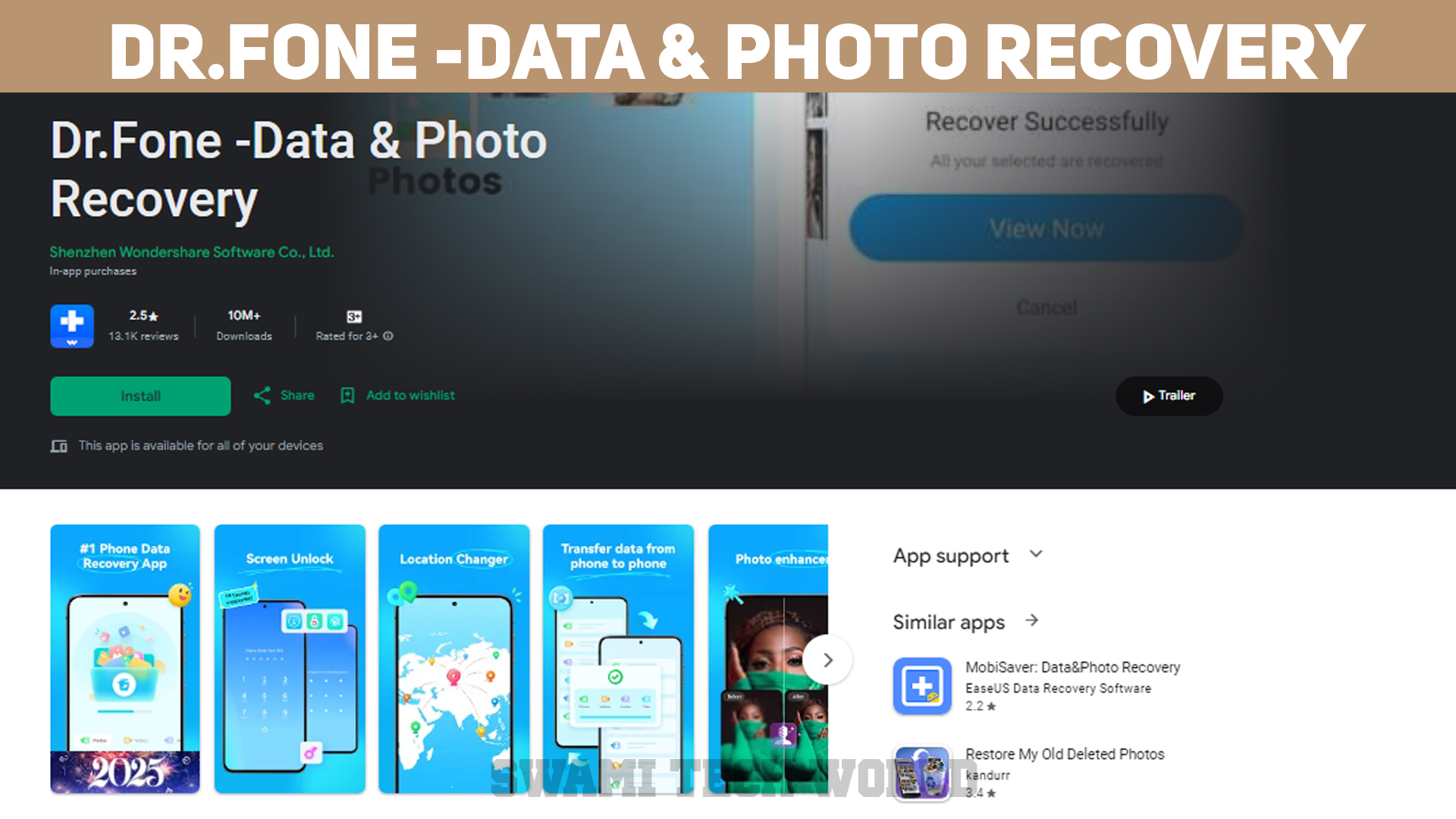 Dr.Fone -Data & Photo Recovery