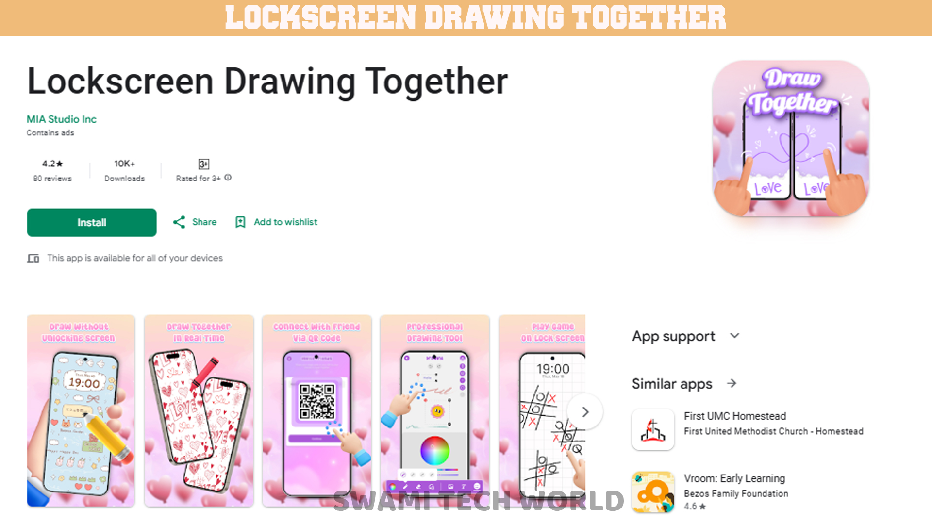 Lockscreen Drawing Together