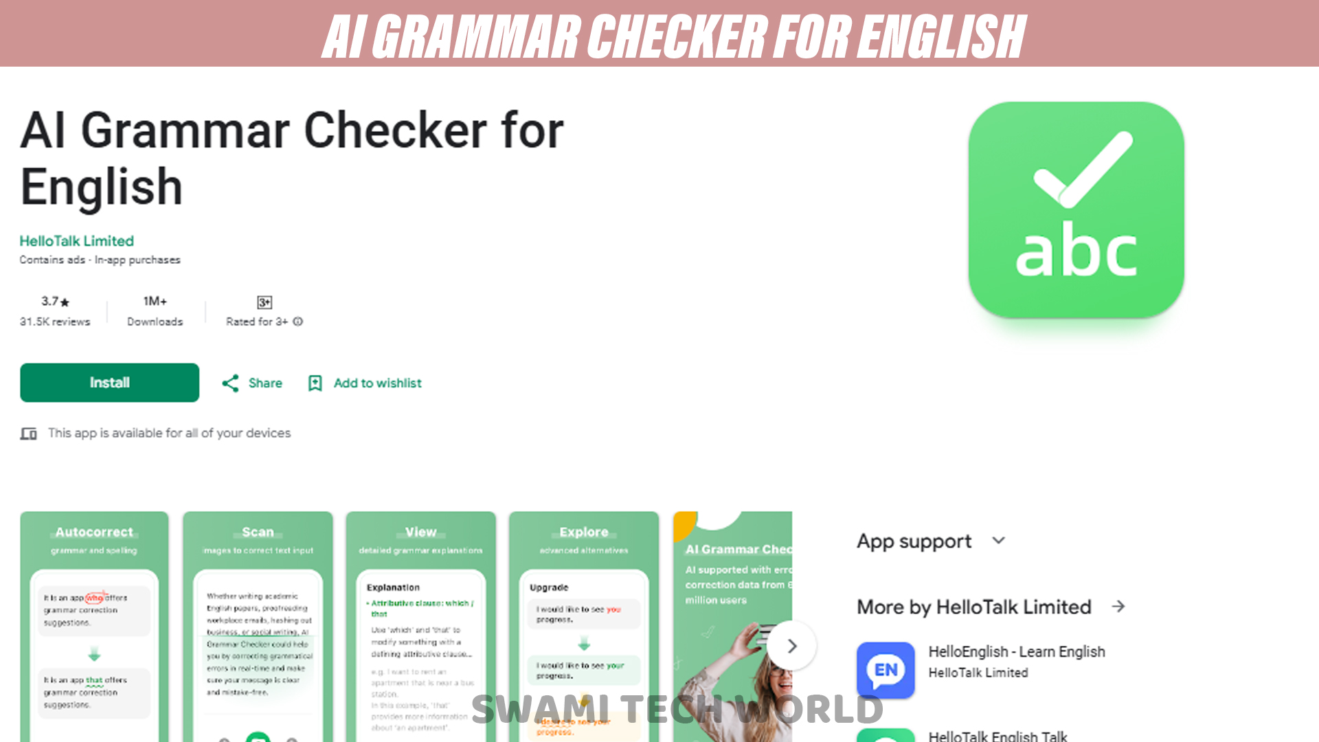 AI Grammar Checker for English