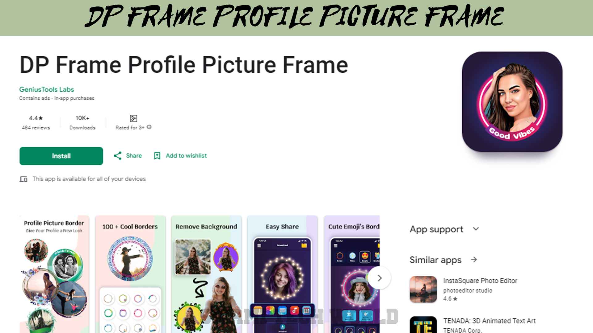 DP Frame Profile Picture Frame