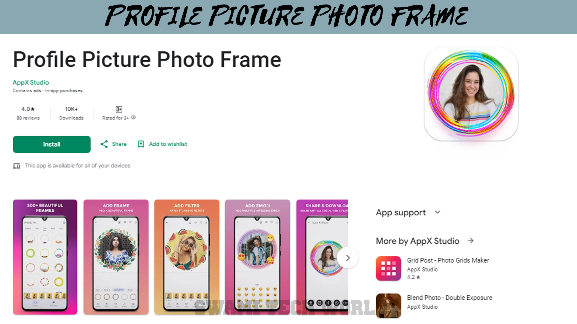 Profile Picture Photo Frame