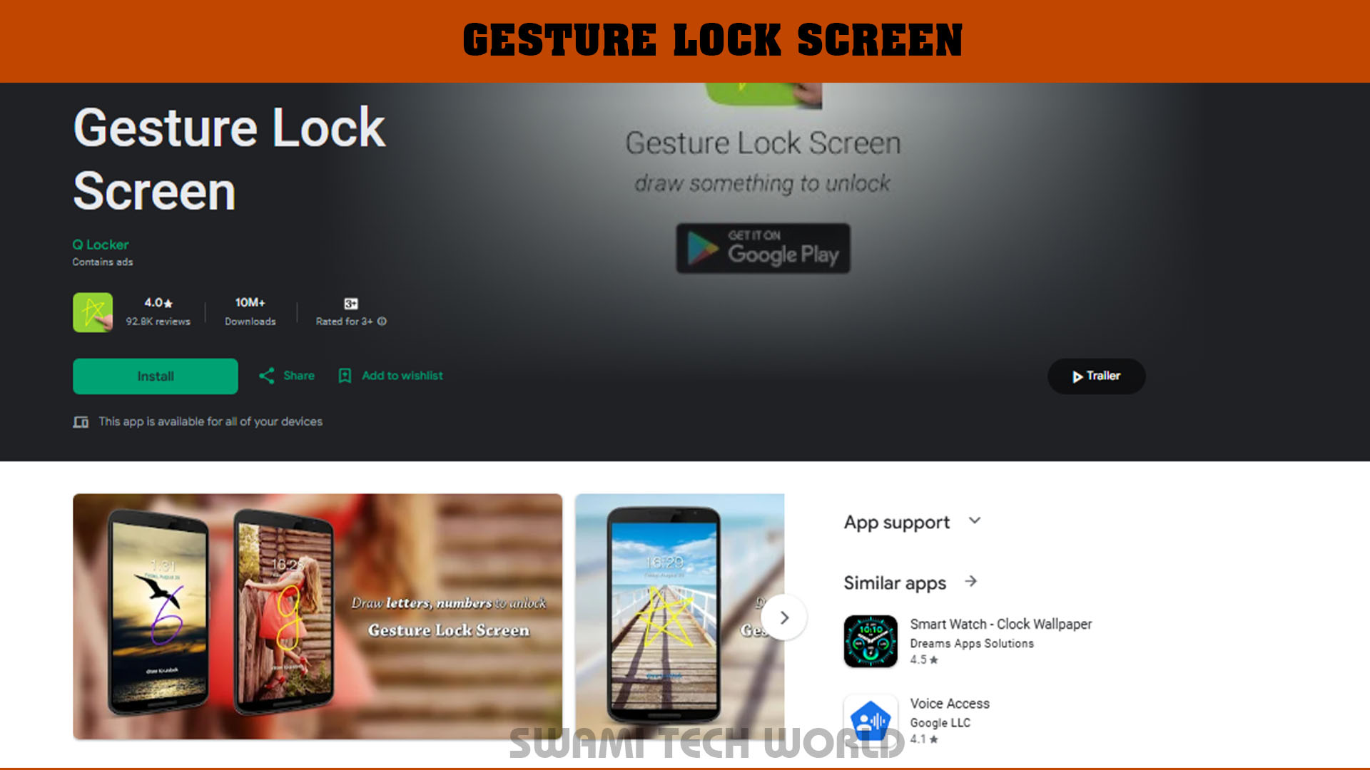 Gesture Lock Screen